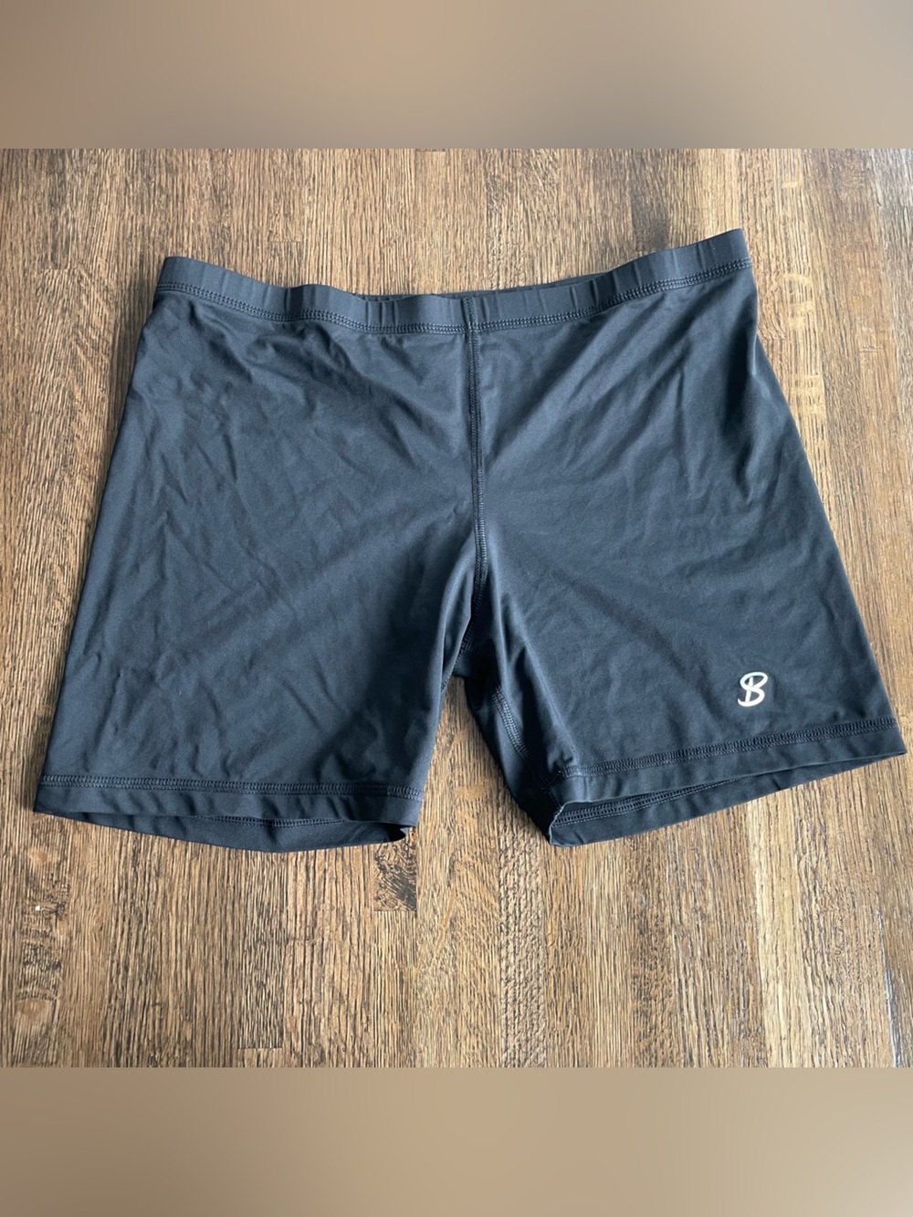 Sofibella Black Bike Spandex Shorts - Large